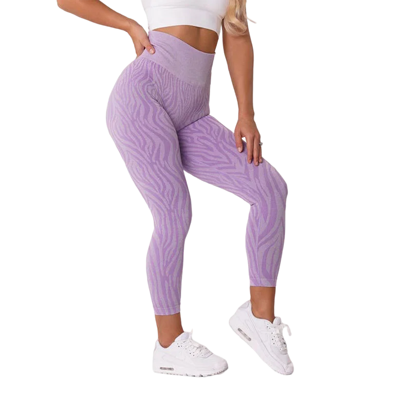 Nvgtn Zebra Pattern Seamless Leggings Women Soft Workout Tights Fitness Outfits Yoga Pants  Gym Wear