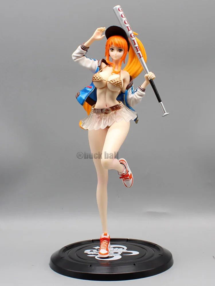 Nami Thief Cat Figurine One Piece Nami Anime Figure 34cm Pvc Statue Model Dolls Collectible Room Ornament Children Toy Kid Gifts