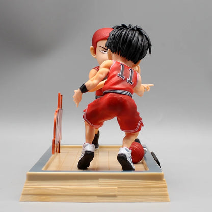 Slam Dunk Figures Rukawa Kaede Vs Sakuragi Hanamichi 15cm Figures Pvc Q Edition Statue Ornament Model Anime Dolls Kids Toys Gift