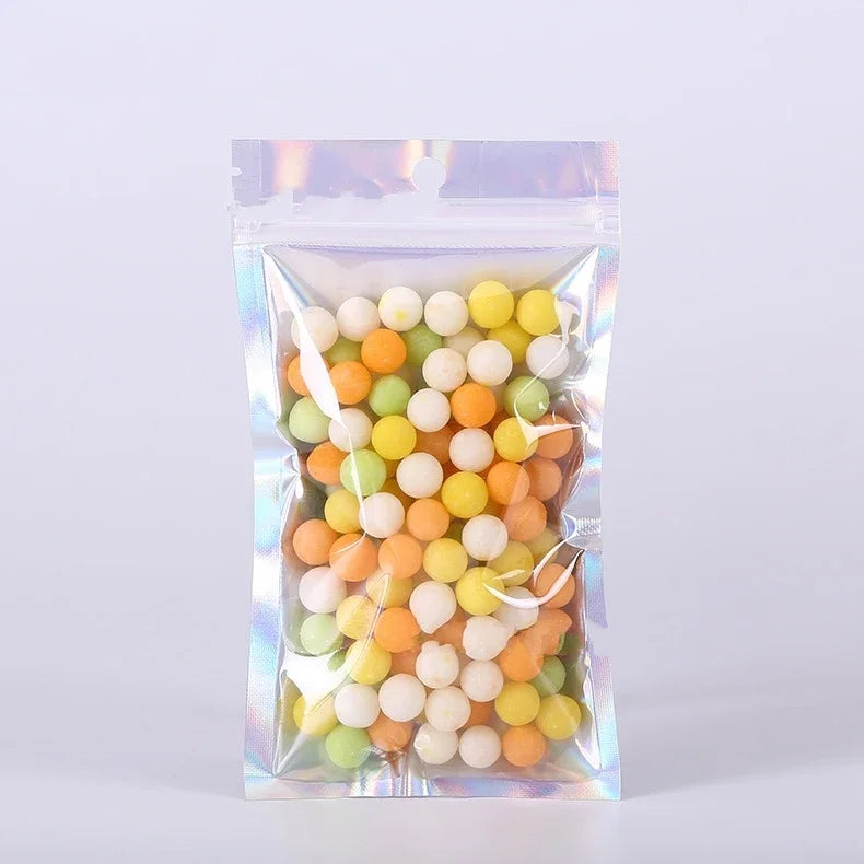 10/30/50PCS Laser Ziplock Bags For Necklace Phone Earphone Storage Bag Clear Plastic Jewelry Data Cable Packaging Bubble Mailers