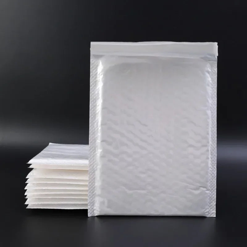 50/30/10Pcs White Bubble Envelope Bags 11/15/23cm Packing Bags for Magazine Lined Mailer Shipping Self Seal Waterproof Bags