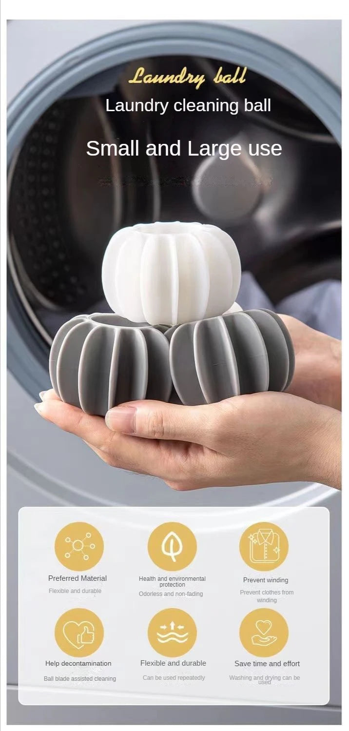 Laundry Ball Reusable Silicone Clothes Hair Cleaning Tools Pet Hair Remover Washing Machine Cat Hair Catcher Laundry Ball