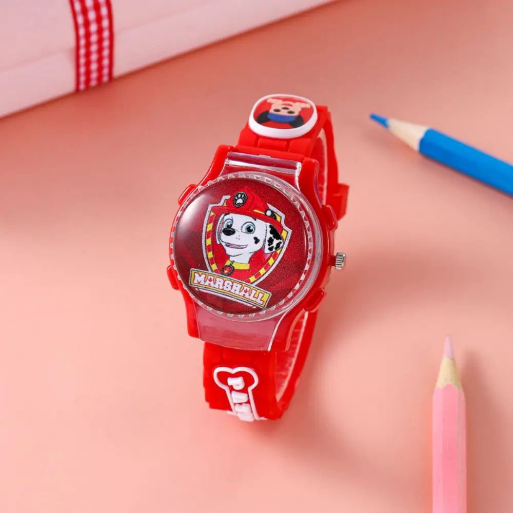 Cute Paw Patrol Watch Cartoon Figure Skye Chase Marshall Everest Children's Electronic Digital Waterproof Watches Kids Toy Gifts