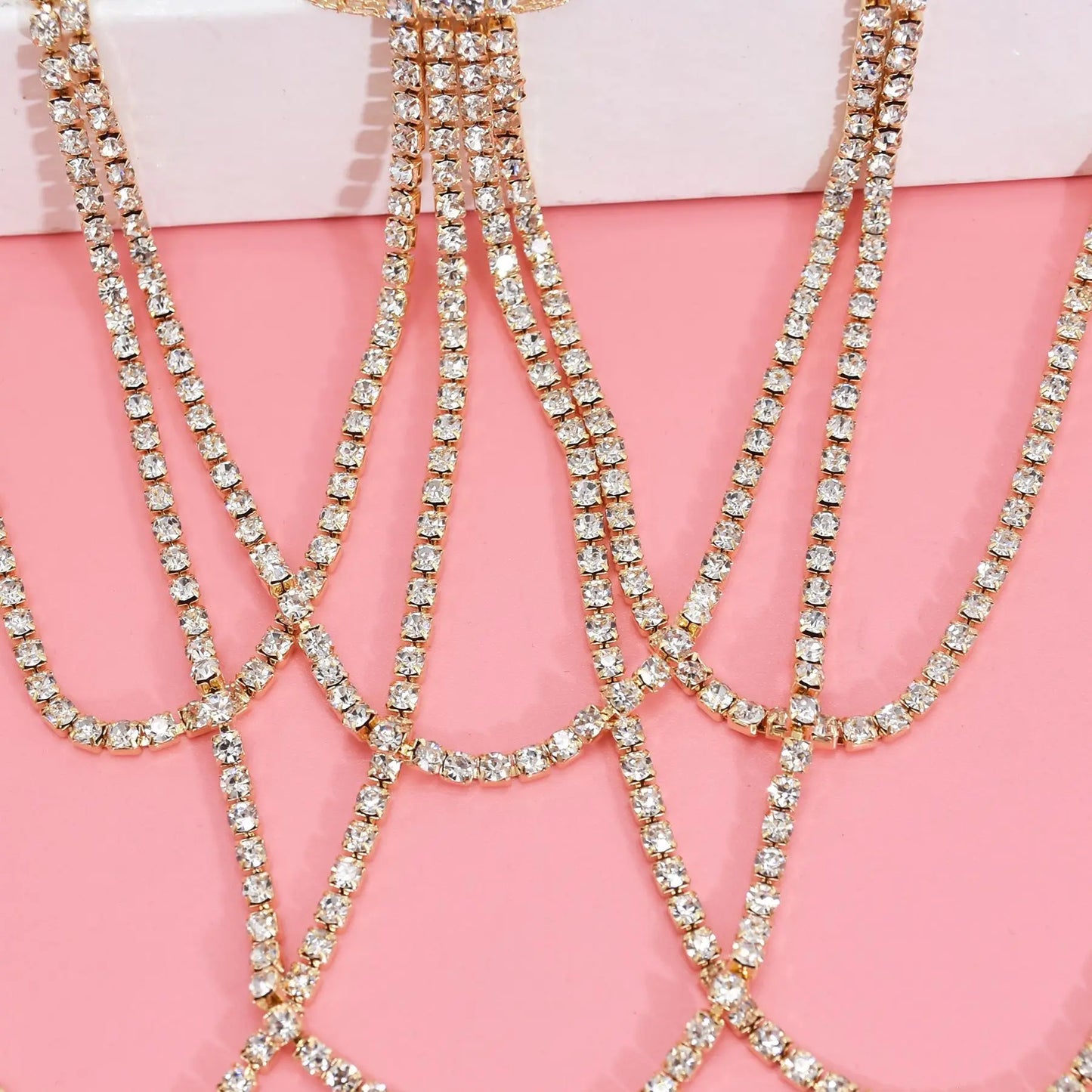 Gold Color Multi-layer Crystal Thigh Chain For Women Sexy Nightclub Leg Chain Summer Beach Party Gift Body Jewelry Accessories