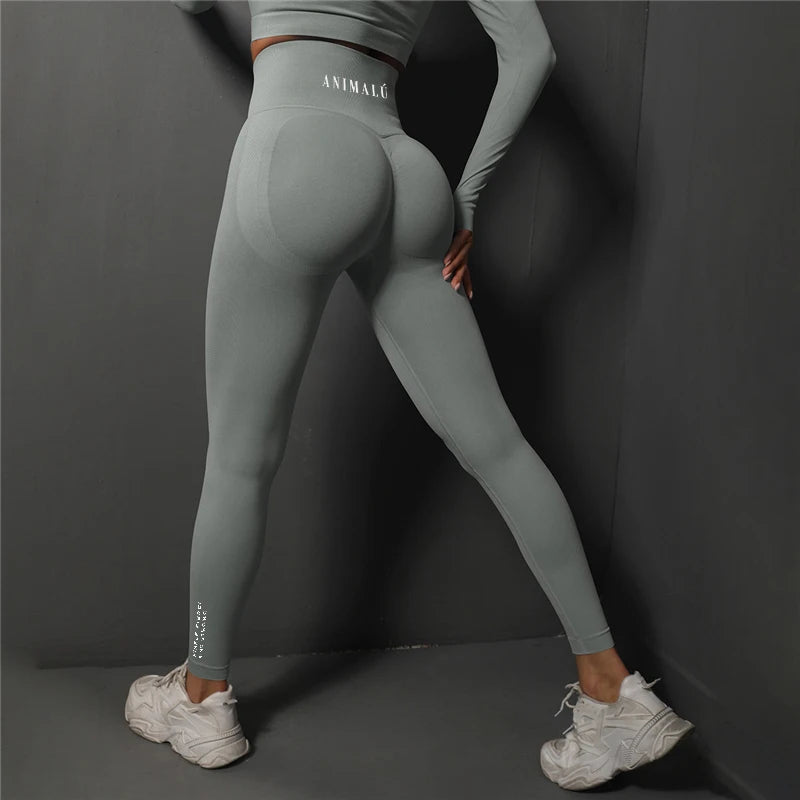 2023 ANIMALU Seamless Leggings Women Gym Yoga Pants Women's High Waist Legging Fitness Workout Tights Running Pants