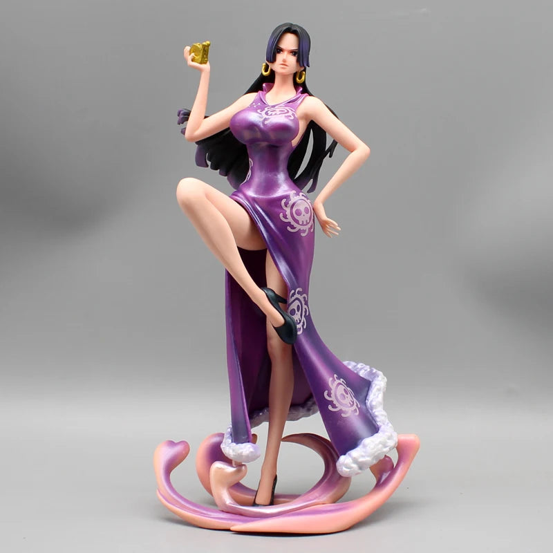 Boa Hancock 25cm One Piece GK PVC double-end Double arms Anime Figure Model Room Decora Collection Doll Gift Birthday Toys Gifts