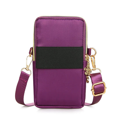 Mobile Phone Bag, WOMEN'S Crossbody Mini Bag, 2024 New Fashion Mom Mommy Coin Bag, Neck Hanging Running Cover