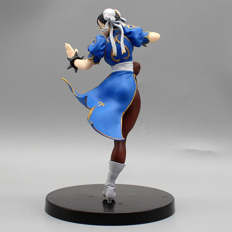 Street Fighter Figures Chun-Li PVC 18cm Action Figurines Chun Li Fighting Statue Decoration Doll Collection Model Toys Kid Gift