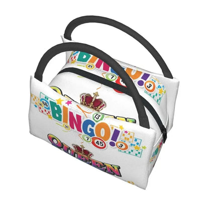 I Love Bingo Game Insulated Lunch Bags for School Office Waterproof Cooler Thermal Lunch Box Women lunchbag