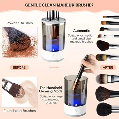 3 In 1 Electric Makeup Brush Cleaner  USB Plug Portable Eyeshadow Brush Holder Holder Tools and Dryer Beauty Makeup Tools