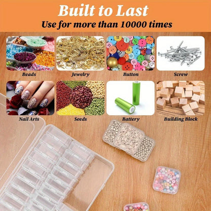 DIY Diamond Painting Embroidery Storage Box, Nail Art Jewelry Rhinestone Mosaic Storage Container, Multifunctional Storage Box