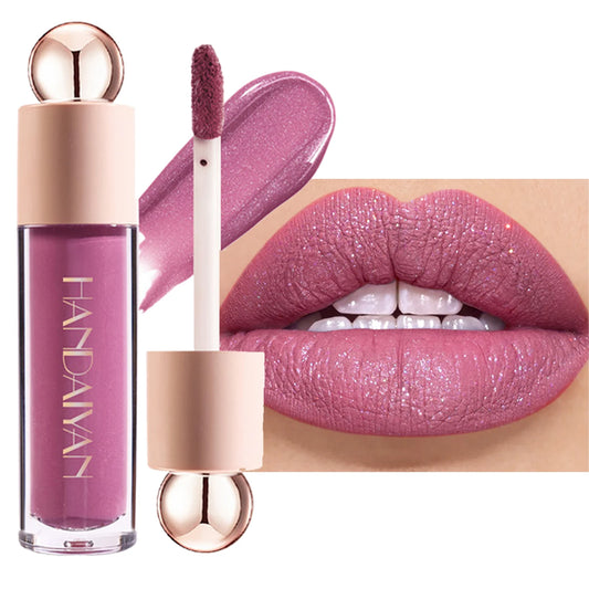 Matte Glitter Liquid Lipstick Diamond Shiny Lip Gloss Waterproof Long Lasting Shimmer Pearl Lip Glaze Women Lip Tint Makeup