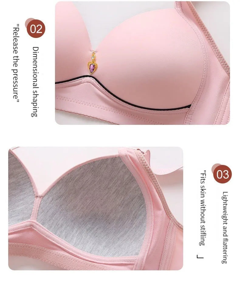 BC Cup New Sexy Large Size No Steel Ring Comfortable Lingerie Push Up Breathable Women's Underwear Thin Cup Lenceria Femenina