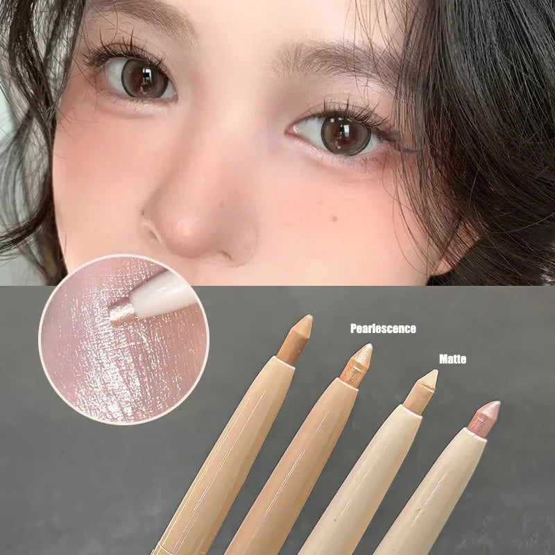 Matte Brightening Lying silkworm Shadow Pen Dual-use Eyeliner Gel Pen Beige Skin Tone Concealer Pen Smooth Contour Eye Shadow