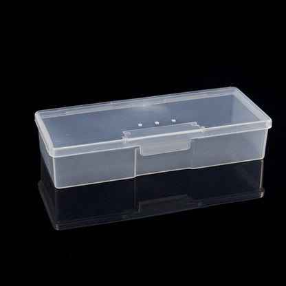 Nail Art Storage Box Nail Accessories Organizer Plastic Container Nail Rhinestone Brush Pen Buffer Grinding Files Storage Box