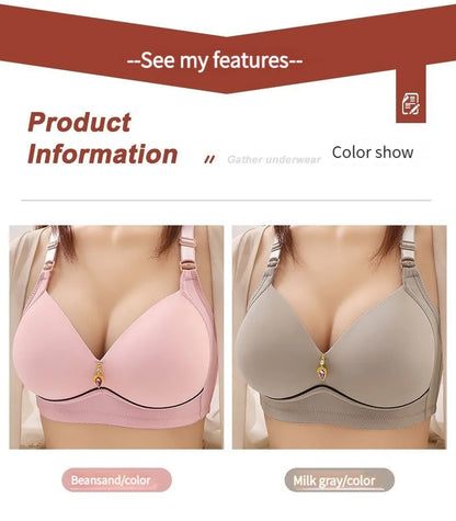 BC Cup New Sexy Large Size No Steel Ring Comfortable Lingerie Push Up Breathable Women's Underwear Thin Cup Lenceria Femenina