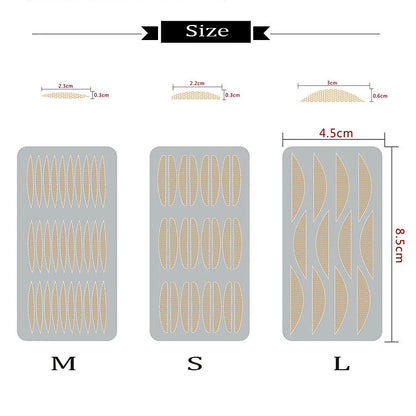 240pcs Invisible Double-fold Eyelid Sticker Natural Eye-Lift Mesh-Lace Transparent Invisible Self-adhesive Eyelid Tape Sticker