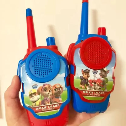 PAW Patrols Toy Walkie Talkies Set Children Walkie Radio Cartoon Kids Radio Interphone Parent-child Toys Outdoor Phone Game Gift