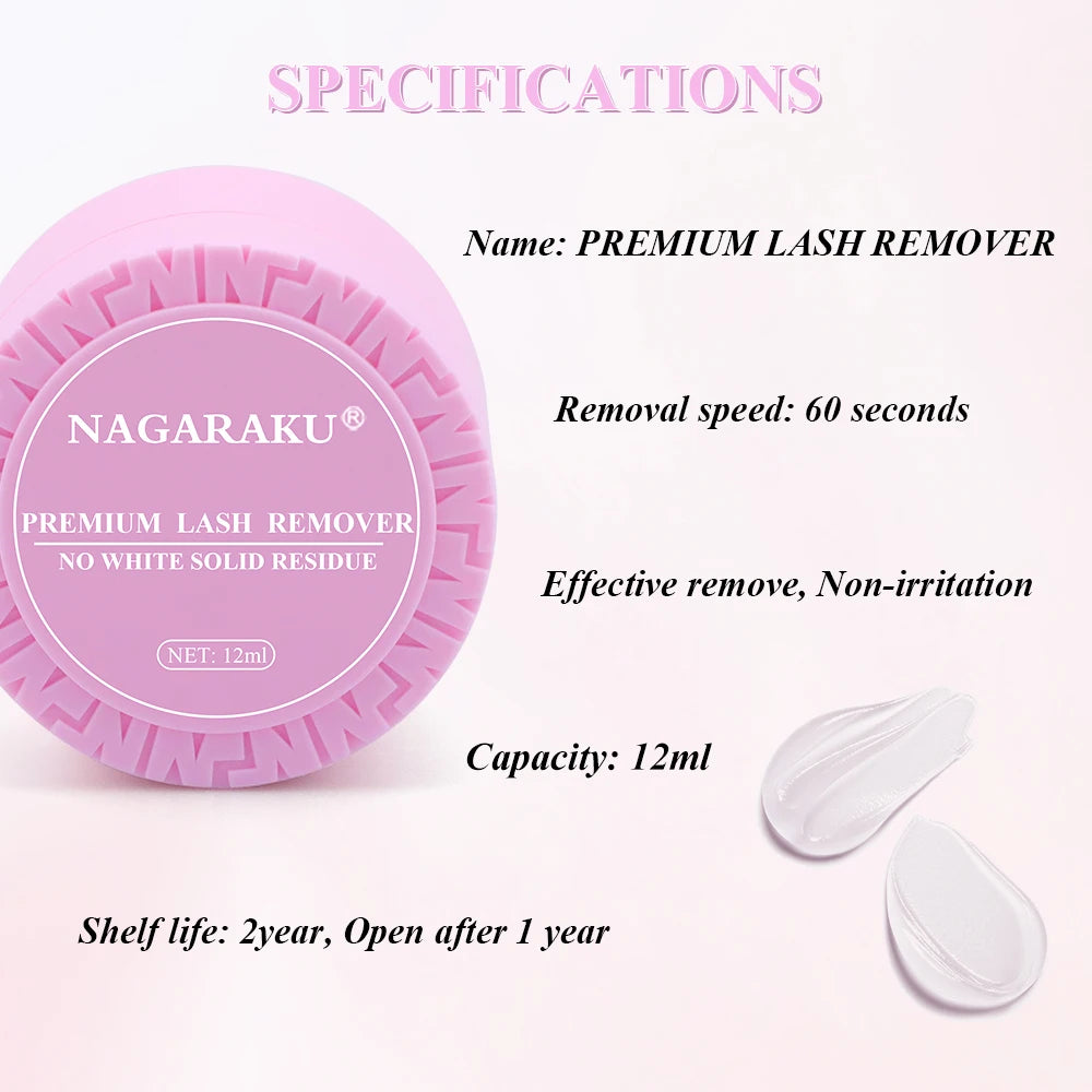 NAGARAKKU Professional Eyelashes Glue Remover False Eyelashes Tools Eyelash Extensions Tools Fruit Smell Cream Cream Remover