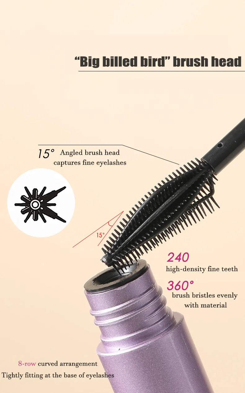 Black Purple Mascara Waterproof Long Lasting Extension Eyelashes Lengthening Curling Mascara Brown Eyelash Makeup Cosmetic