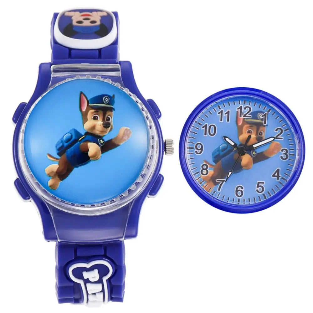 Cute Paw Patrol Watch Cartoon Figure Skye Chase Marshall Everest Children's Electronic Digital Waterproof Watches Kids Toy Gifts