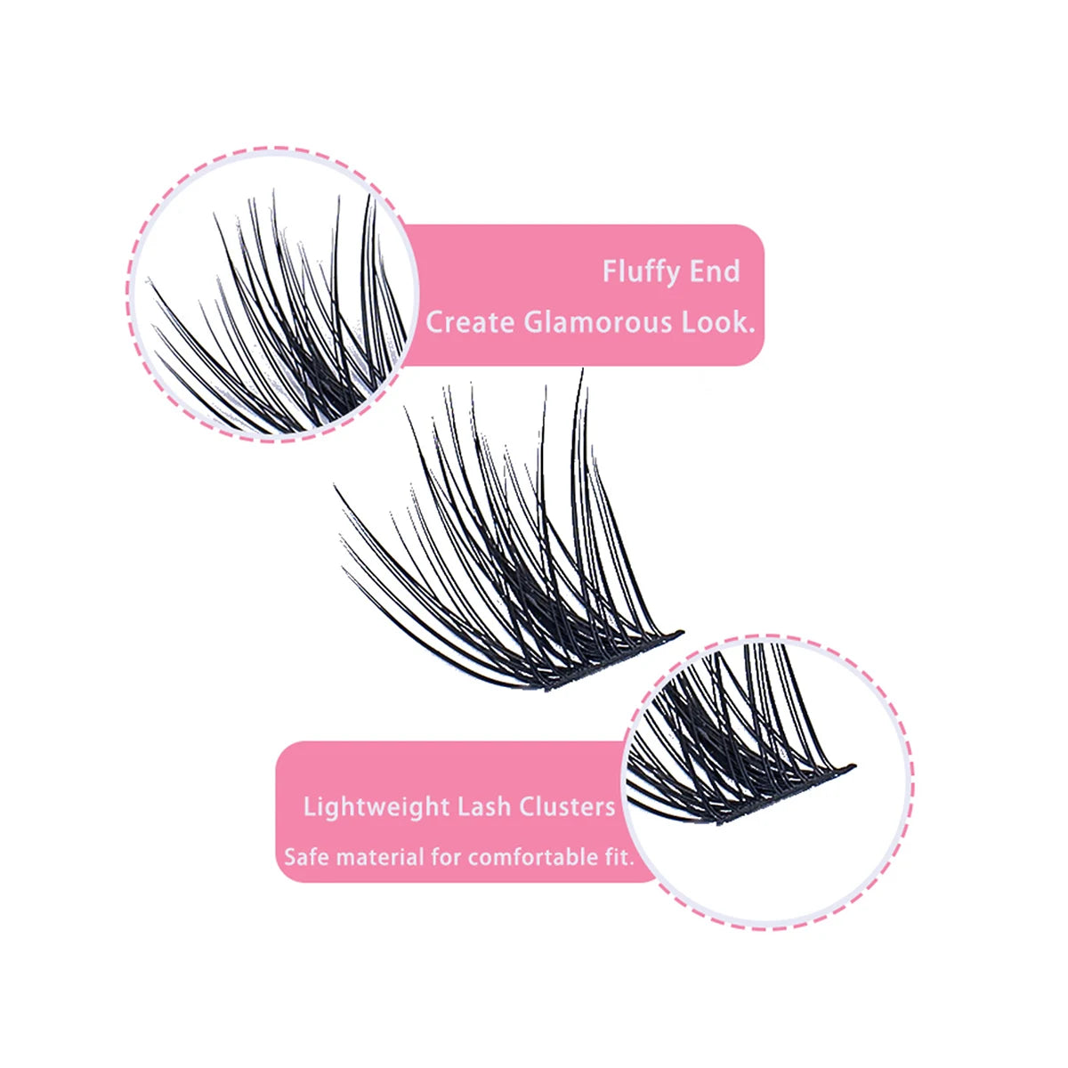 DIY Lash Extension Kit Lash Clusters Eyelash Book, Mix Individual Lashes Kit festival makeup tool