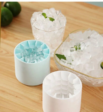 Silicone Ice Cube Mold Round Ice Bucket Summer Homemade DIY Refrigerator Freeze Ice Maker Creative Ice Cube Mold Barware Tools