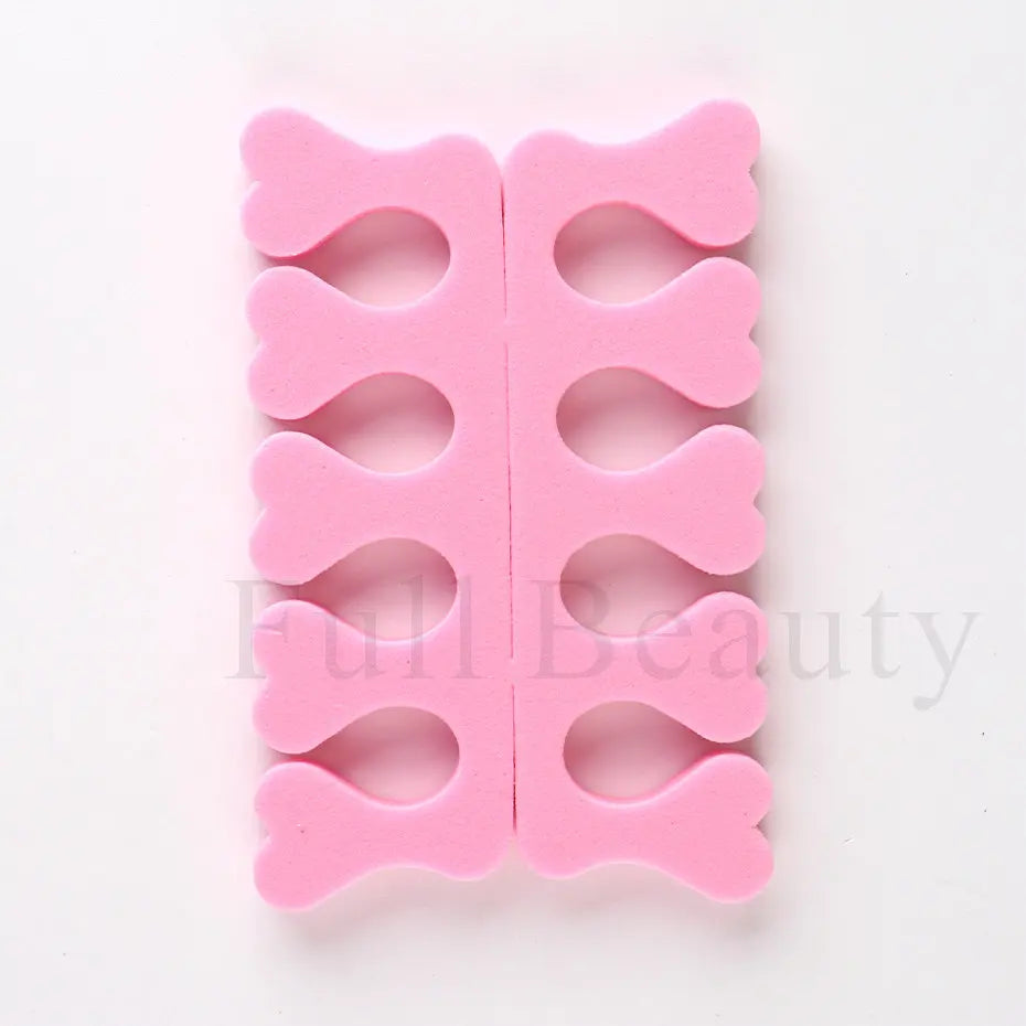 10/20Pairs Pink Soft Sponge Finger Toe Separator For Nail Art Practice Manicure Pedicure Divider Holder Gel UV Polish Tools Foam