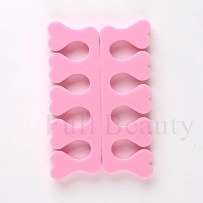 10/20Pairs Pink Soft Sponge Finger Toe Separator For Nail Art Practice Manicure Pedicure Divider Holder Gel UV Polish Tools Foam