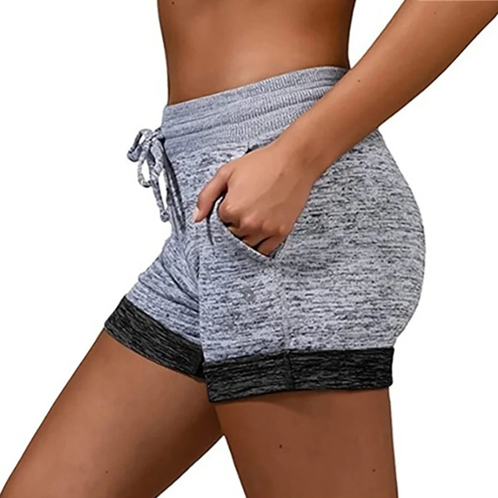 Womens Solid Elasticated Waist Shorts PLUS SIZE OVERSIZED Ladies Summer Yoga Gym Fitness Jogging Hot Pants Sweatpants Clothing