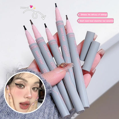 Natural Lifelike Fake Freckle Makeup Pen Liquid Lightweight Round Head Fake Spot Pen long Lasting Waterproof Face Dot Mole Pen