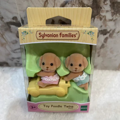 Sylvanian Families Figures Ternurines Husky Sheep Poodle Ear Fox Twins  Anime Figurine Room Decoration Model Toys Gift For Kids