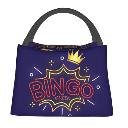 I Love Bingo Game Insulated Lunch Bags for School Office Waterproof Cooler Thermal Lunch Box Women lunchbag