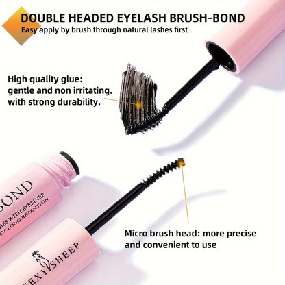 DIY Lash Extension Kit 280pcs Individual Lashes Cluster 9-16mm Mix 40D50D60D80D with Lash Bond and Seal and Remover Lash