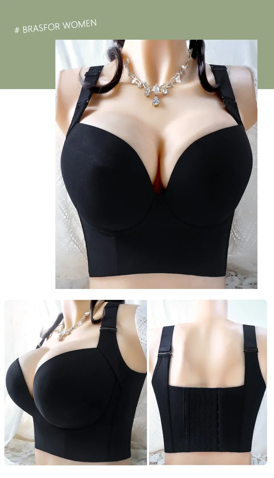 Sexy Big Size Ladies Wire Free Bralette Seamless Brassiere Fashion Push Up Bra Plus Size Lingere Underwear Women Bra Large