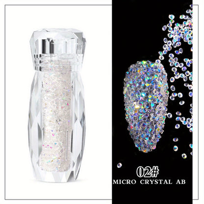 Fairy Micro Crystal Beads 3D Nail Art Accessories DIY Pixie Design Manicure Decoration