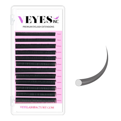 Veyes Inc Classic Eyelash Extensions Veyelash 0.15mm  Individual Lash Extensions Matte Black Silk Lashes Wholesale for Beauty