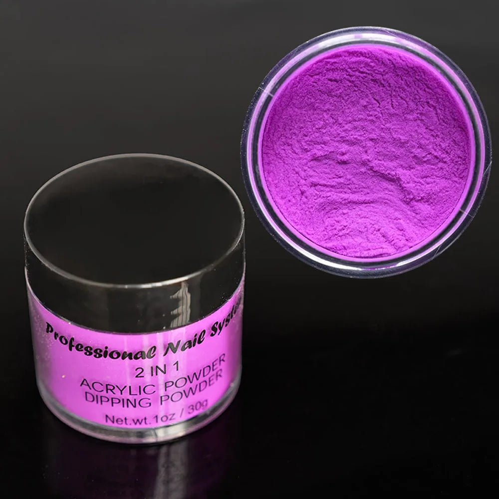 1oz Neon Fluorescent Dip Powder Pigment Nude Pink Acrylic Powder Dipping Powder Nail Supplies For Professionals