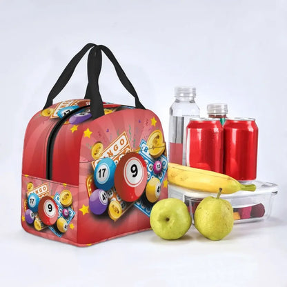 Hot Game Bingo Lunch Bag Leakproof Cooler Thermal Insulated Lunch Box For Women Kids School Beach Camping Travel Food Tote Bags