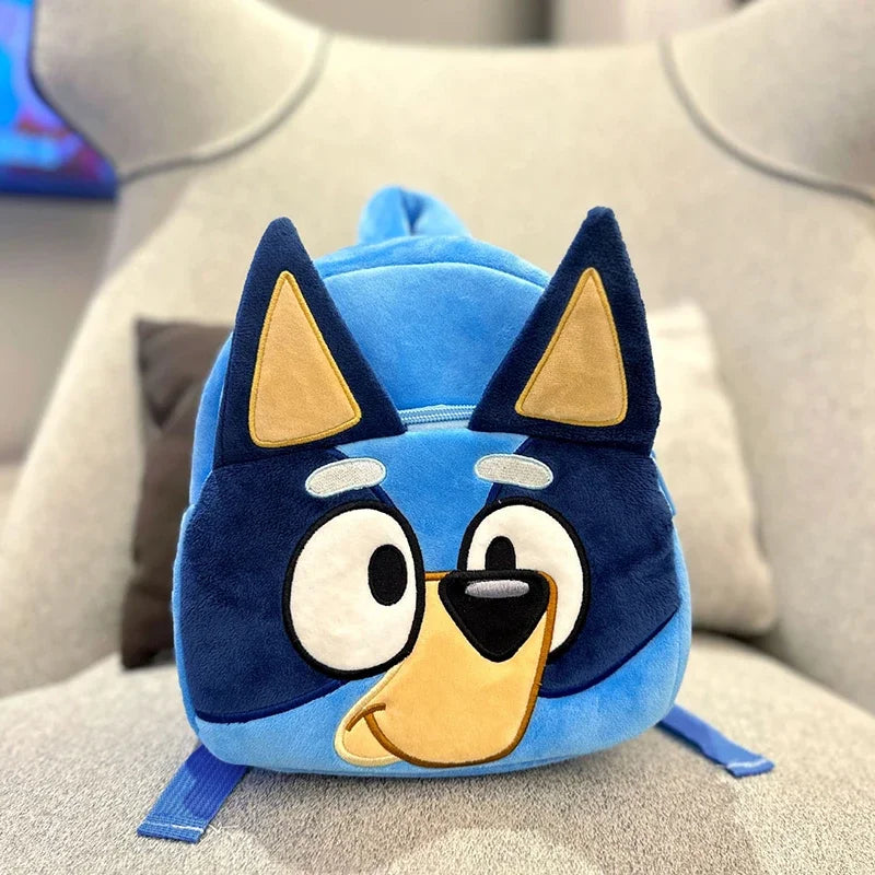 Bluey Anime Figures Kindergarten Kids Schoolbag Cartoon Bingo Plush Family Backpack Picnic Travel Photo Snack Bag Children Gifts