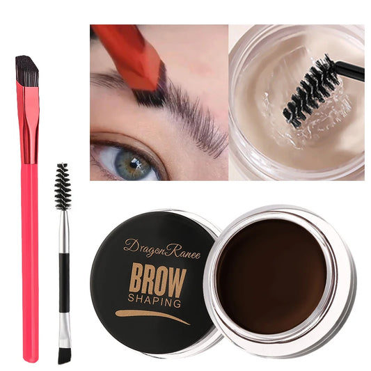 Multi-function Eyebrow Brush With Wild Eyebrows Cream Concealer Square Eye Brow Make Up Brushes For Women Eyebrow Shaping Gel