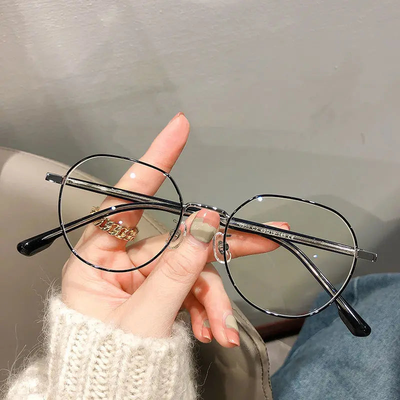 Luxury Myopia Glasses Classic Vintage Anti-blue Light Eyeglasses Women Men Minus Diopter Eyewear Prescription with 0 -0.5To -6.0