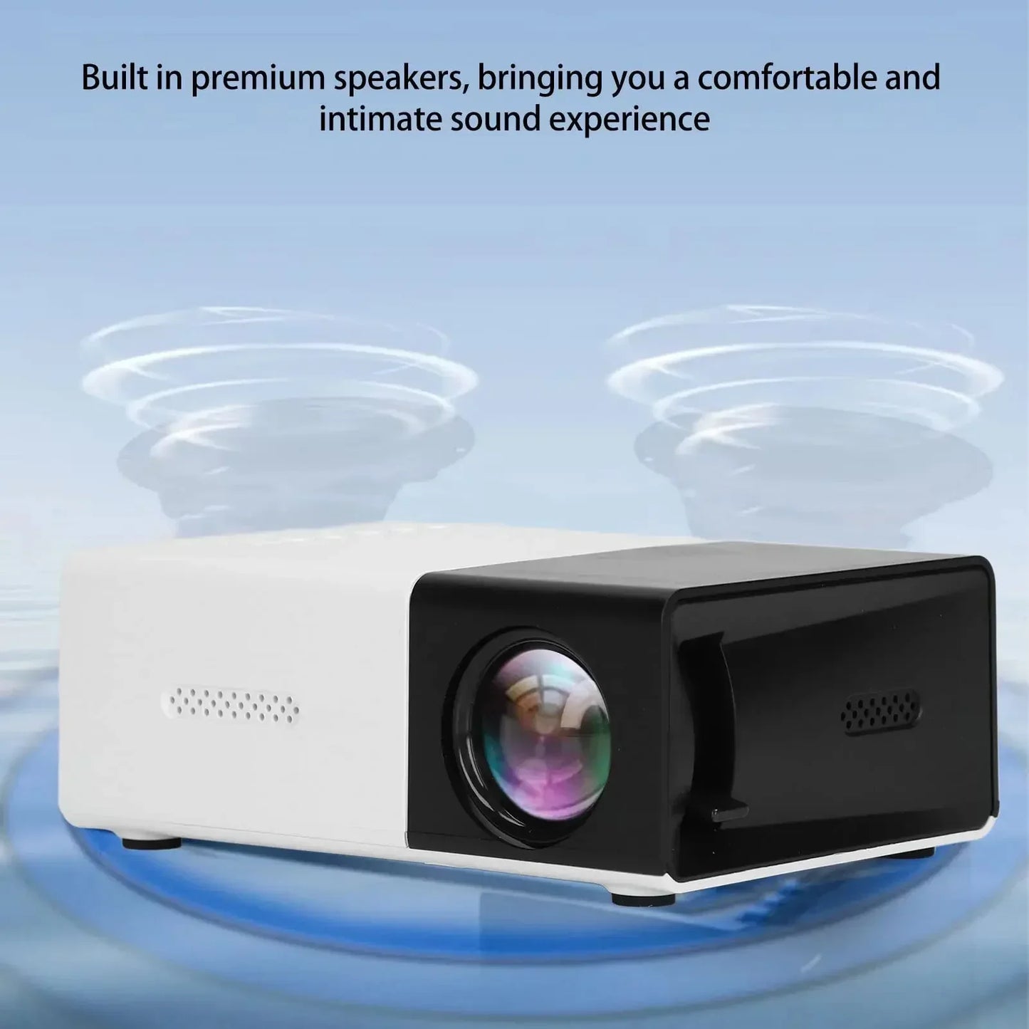 YG300 Projector Smart Home Theater HD Projector Portable Projector Mini Projector Mobile Phone projection 1080 outdoor projecton