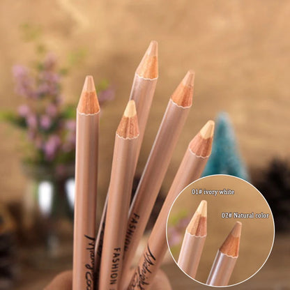 3D Concealer Pencil Covers Acne Spots Dark Circles Wooden Rod Natural Contour Cosmetic Face Makeup Brighten Pen Covers Tools