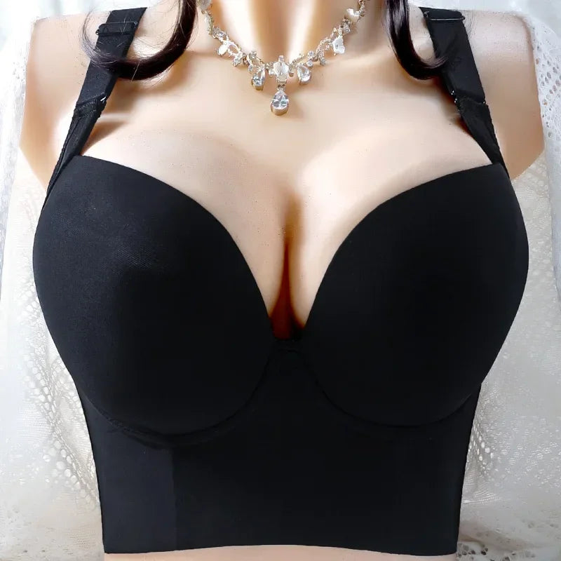 Sexy Big Size Ladies Wire Free Bralette Seamless Brassiere Fashion Push Up Bra Plus Size Lingere Underwear Women Bra Large