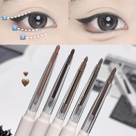 Matte Lying silkworm Eyeliner Gel Pen Waterproof Not Blooming Quick Drying Eye Liner Pencil Tea Brown Eye Shadow Pen Makeup