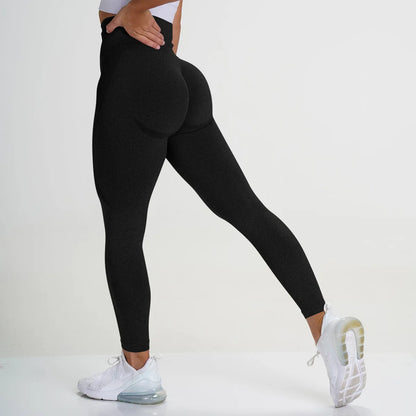 Women's seamless breathable quick-drying sports fitness pants high waist peach hip tight elastic hip lifting yoga pants