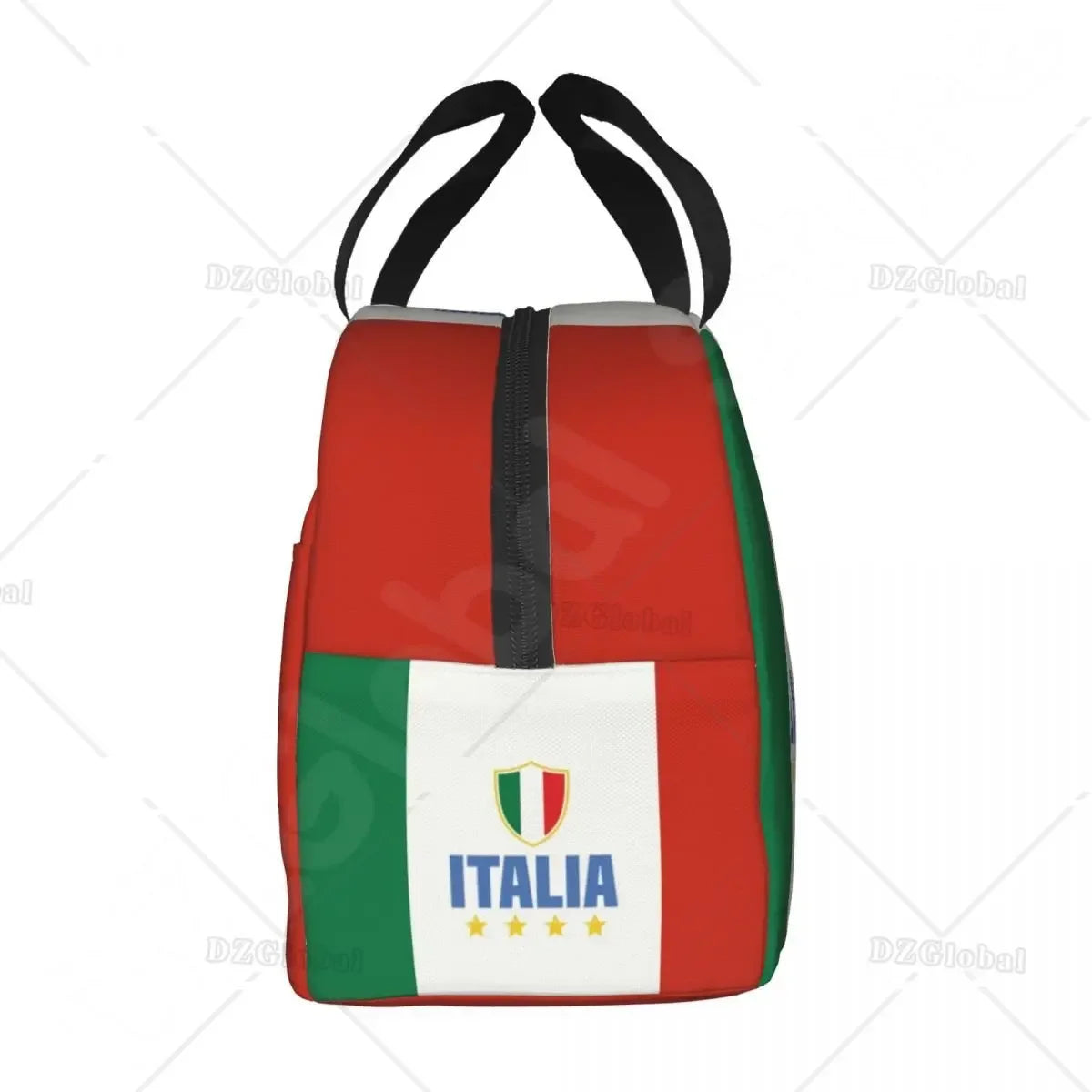 Flag of Italy Lunch Bag Women Italian Patriotic Resuable Cooler Thermal Insulated Lunch Box for Work School Picnic Food Bags