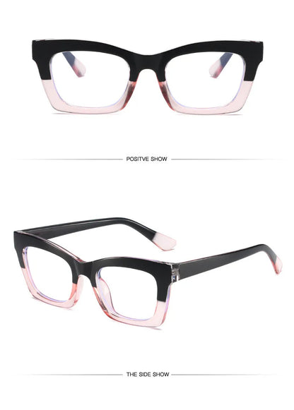 Retro Bag Color Anti-blue Glasses Europe And The United States Ins Wind Flat Mirror Female Color Glasses