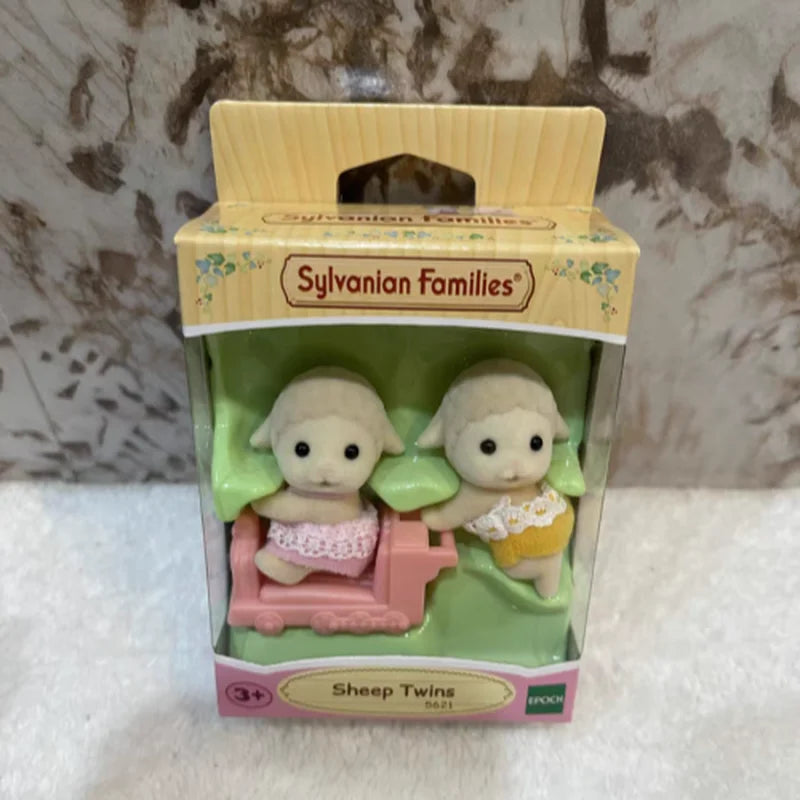 Sylvanian Families Figures Ternurines Husky Sheep Poodle Ear Fox Twins  Anime Figurine Room Decoration Model Toys Gift For Kids